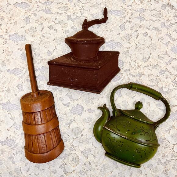 VTG 60s Sexton USA Tea Pot Homemaker Wall Hanging Cottagecore Country Homestead - Picture 11 of 11